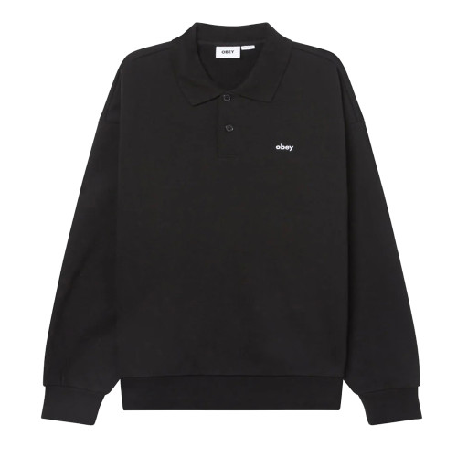 Obey Ανδρική μακρυμάνικη μπλούζα Lowercase Fleece Polo